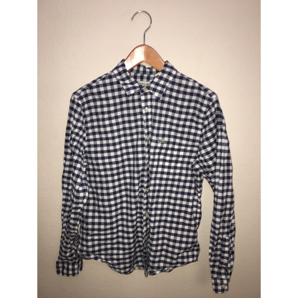 Lacoste Button Down Long Sleeve Oxford Shirt